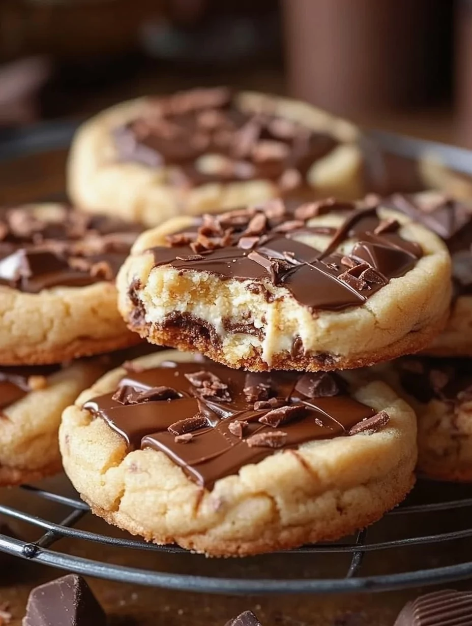 Gooey Reese’s Cheesecake Cookies