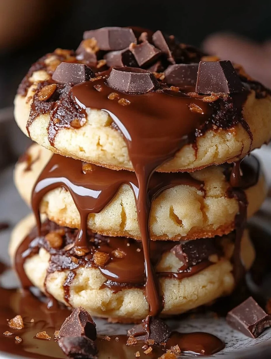 Gooey Reese’s Cheesecake Cookies