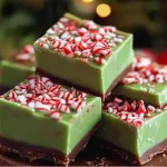 Grinch Peppermint Fudge