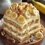 Heavenly Banana Walnut Cream Cake