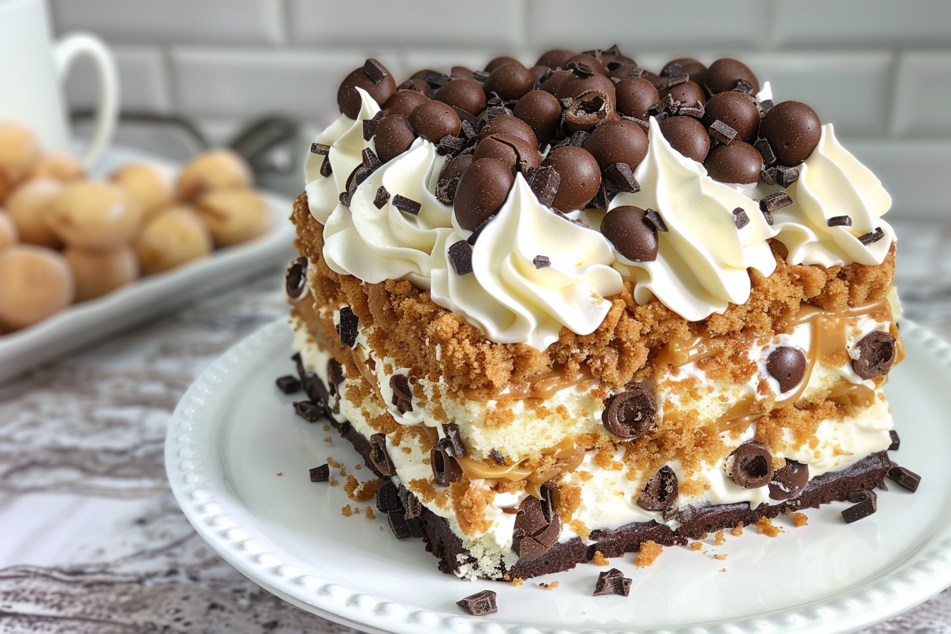 Layered Cannoli Cake