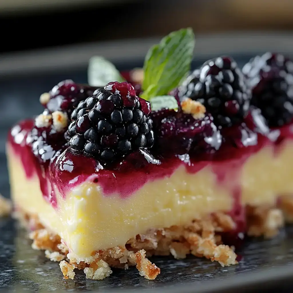 Lemon Blackberry dessert