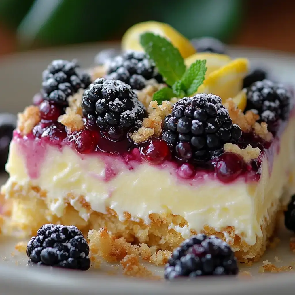 Lemon Blackberry dessert