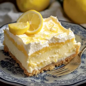 4-Ingredient Lemon Cream Cheese Dump Cake