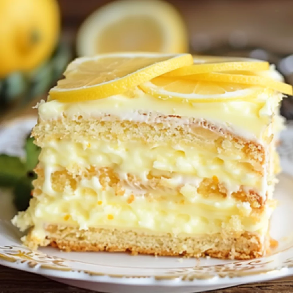 Lemon Eclair Cake