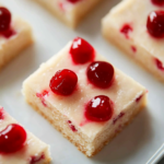 Maraschino Cherry Sugar Cookie Bars