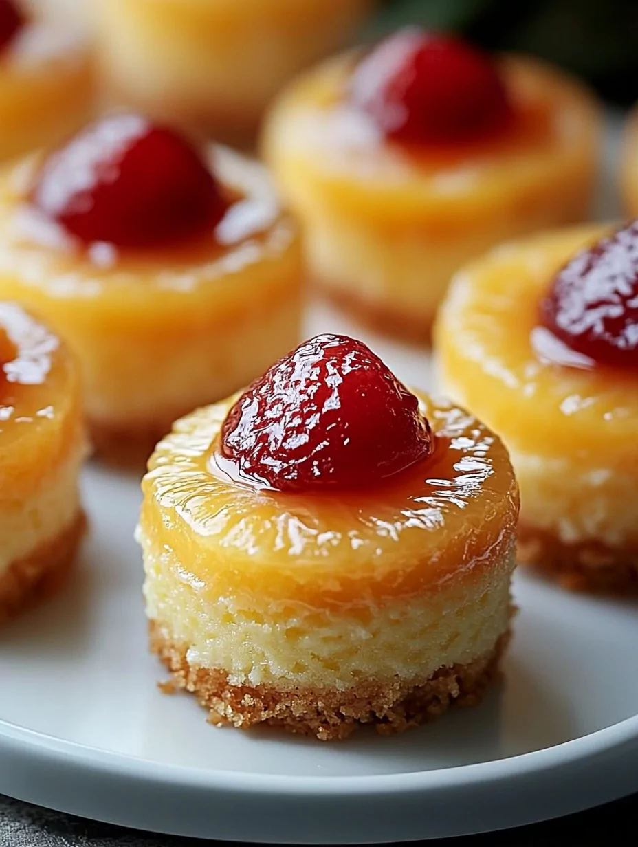 Mini Pineapple Upside-Down Cheesecakes Recipe