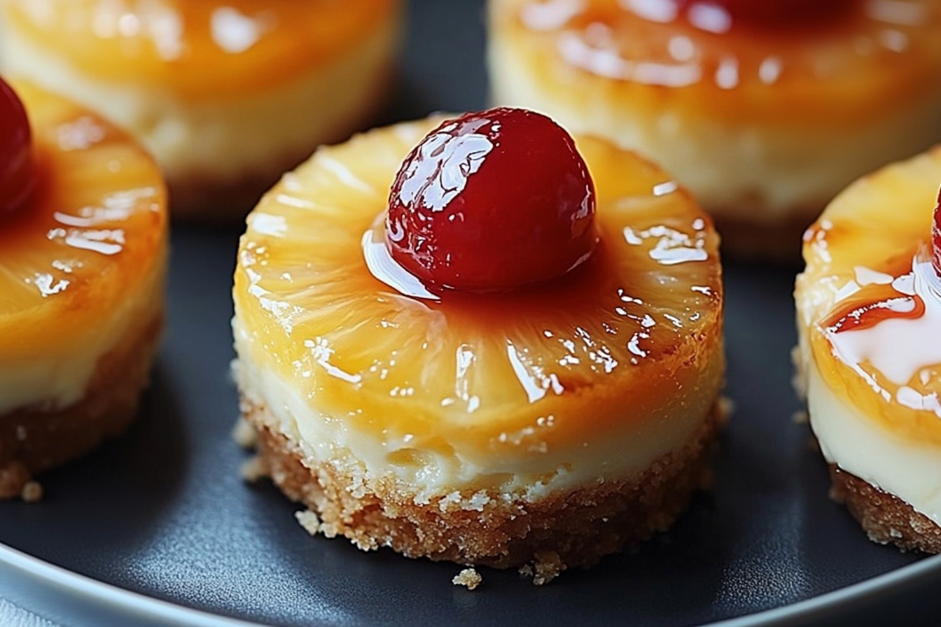 Mini Pineapple Upside-Down Cheesecakes Recipe