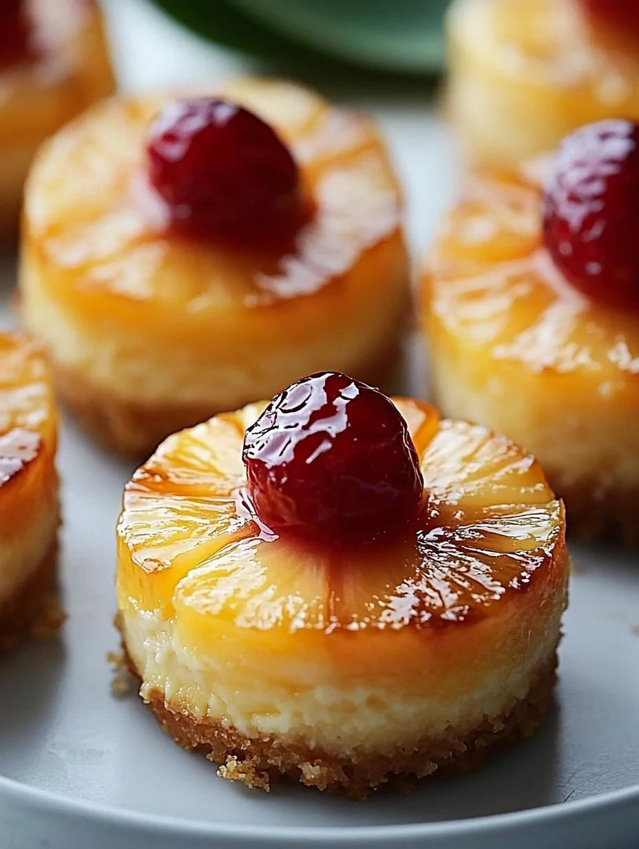 Mini Pineapple Upside-Down Cheesecakes Recipe