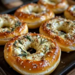 Mozzarella Stuffed Rosemary Parmesan Soft Pretzels