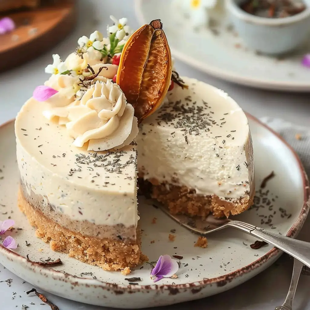 No-Bake Earl Grey Cheesecake