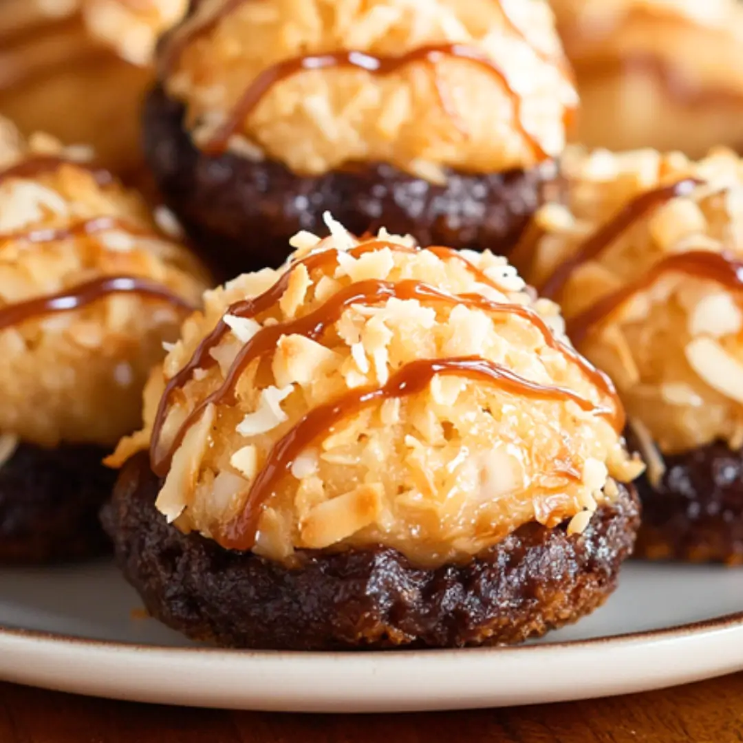 No-Bake Salted Caramel Coconut Macaroons