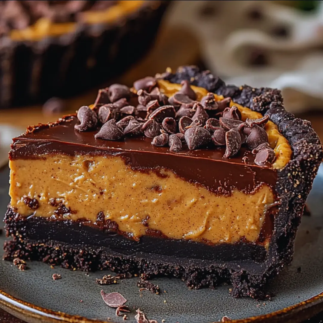 Peanut Butter Chocolate Mud Pie