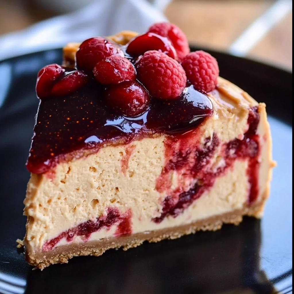 Peanut Butter and Jelly Cheesecake