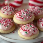 Peppermint Kisses Hugs Sprinkle Cookies