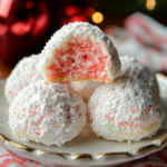 Peppermint Snowball Cookies