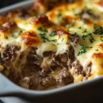 Philly Cheesesteak Casserole