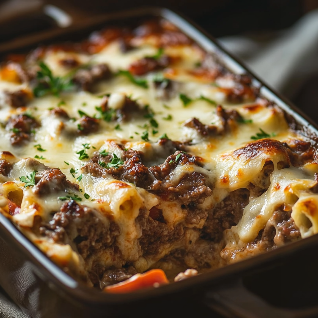 Philly Cheesesteak Casserole