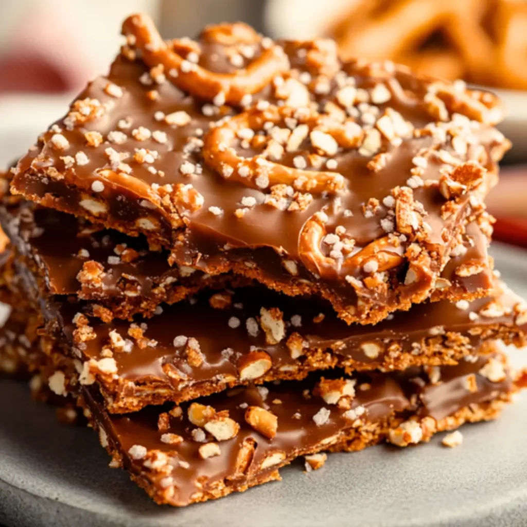 Christmas Crack with Pretzels