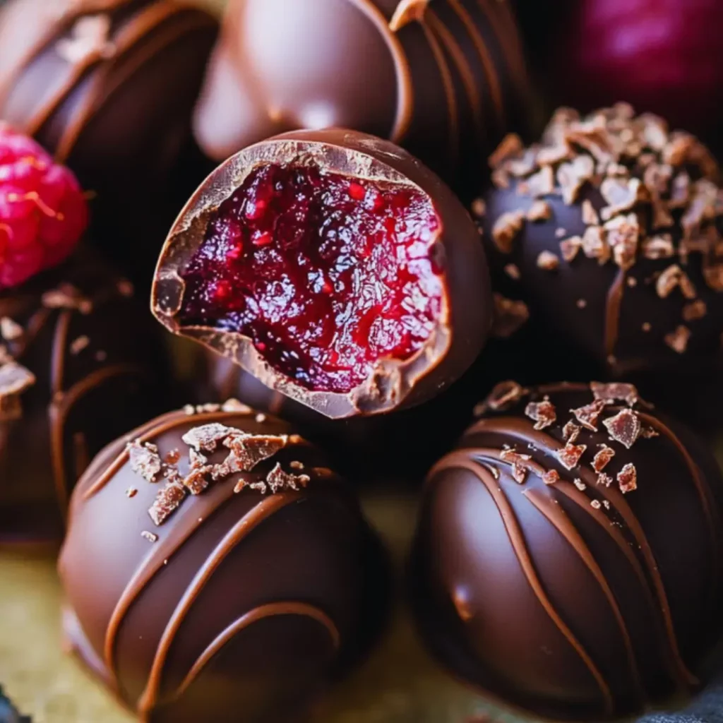 Raspberry Chocolate Truffles