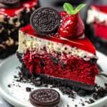 Red Velvet Oreo Cheesecake