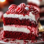 Red Velvet Peppermint Poke Cake