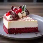 Red Velvet White Chocolate Cheesecake