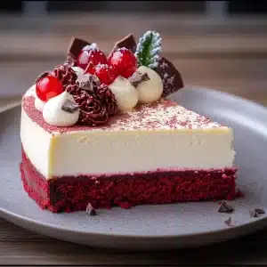 Red Velvet White Chocolate Cheesecake