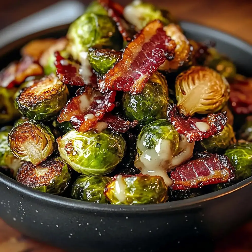 Roasted Brussels Sprouts with Bacon 