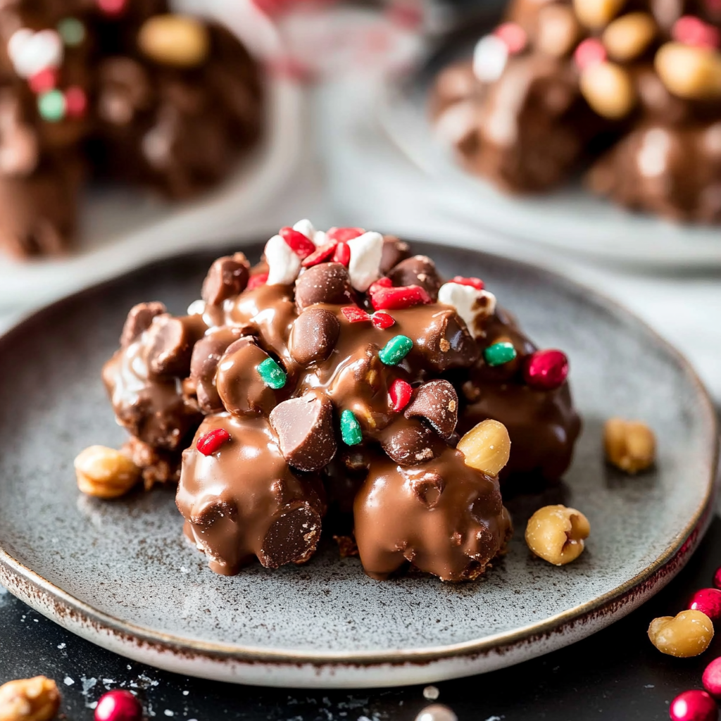 Rocky Road Peanut Clusters