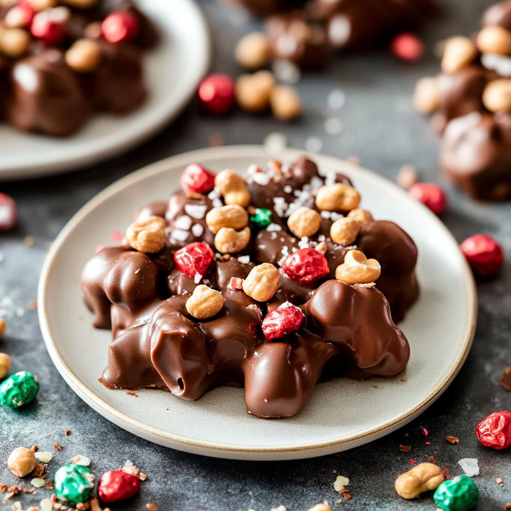 Rocky Road Peanut Clusters