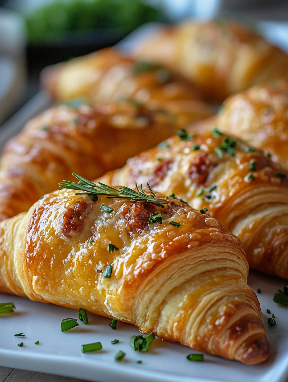 Rotel Sausage and Cream Cheese Crescents