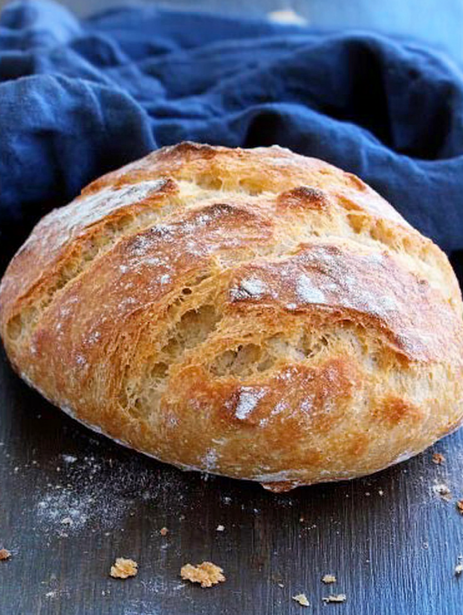 Rustic Italian Crusty Bread Recipe