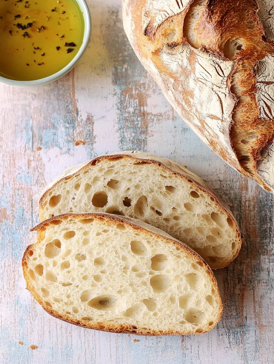 Rustic Italian Crusty Bread Recipe