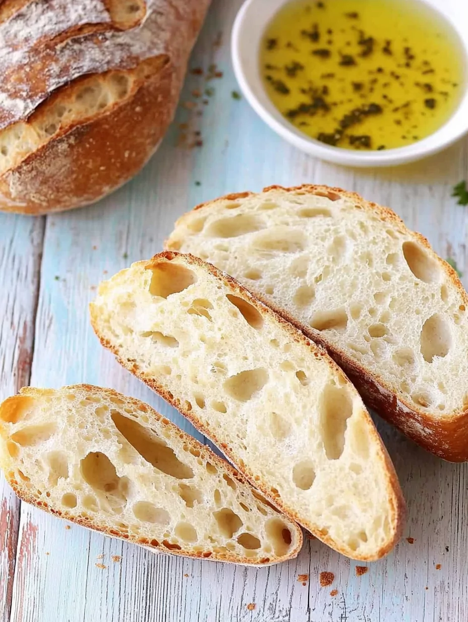 Rustic Italian Crusty Bread Recipe