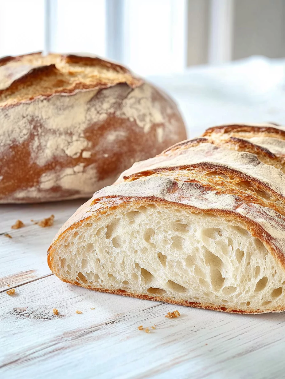 Rustic Italian Crusty Bread Recipe