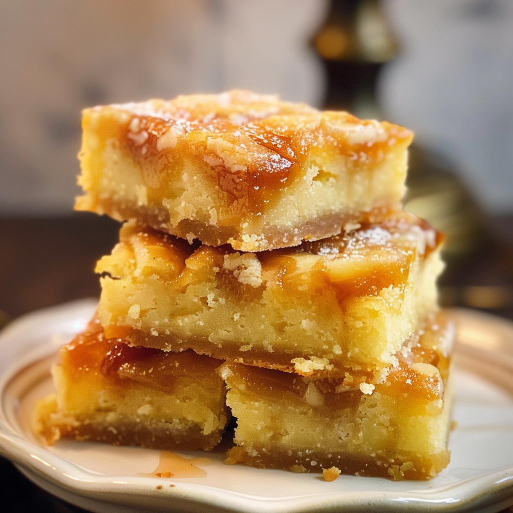 Salted Caramel Gooey Butter Bars