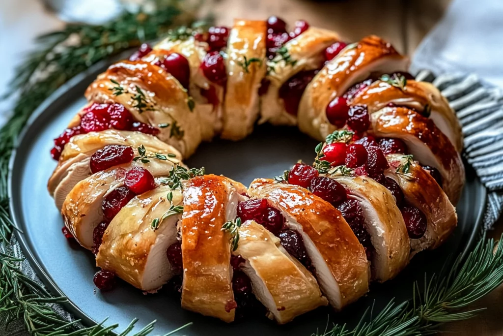 Turkey Cranberry Crescent Ring