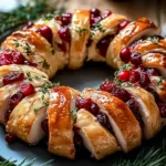 Turkey Cranberry Crescent Ring