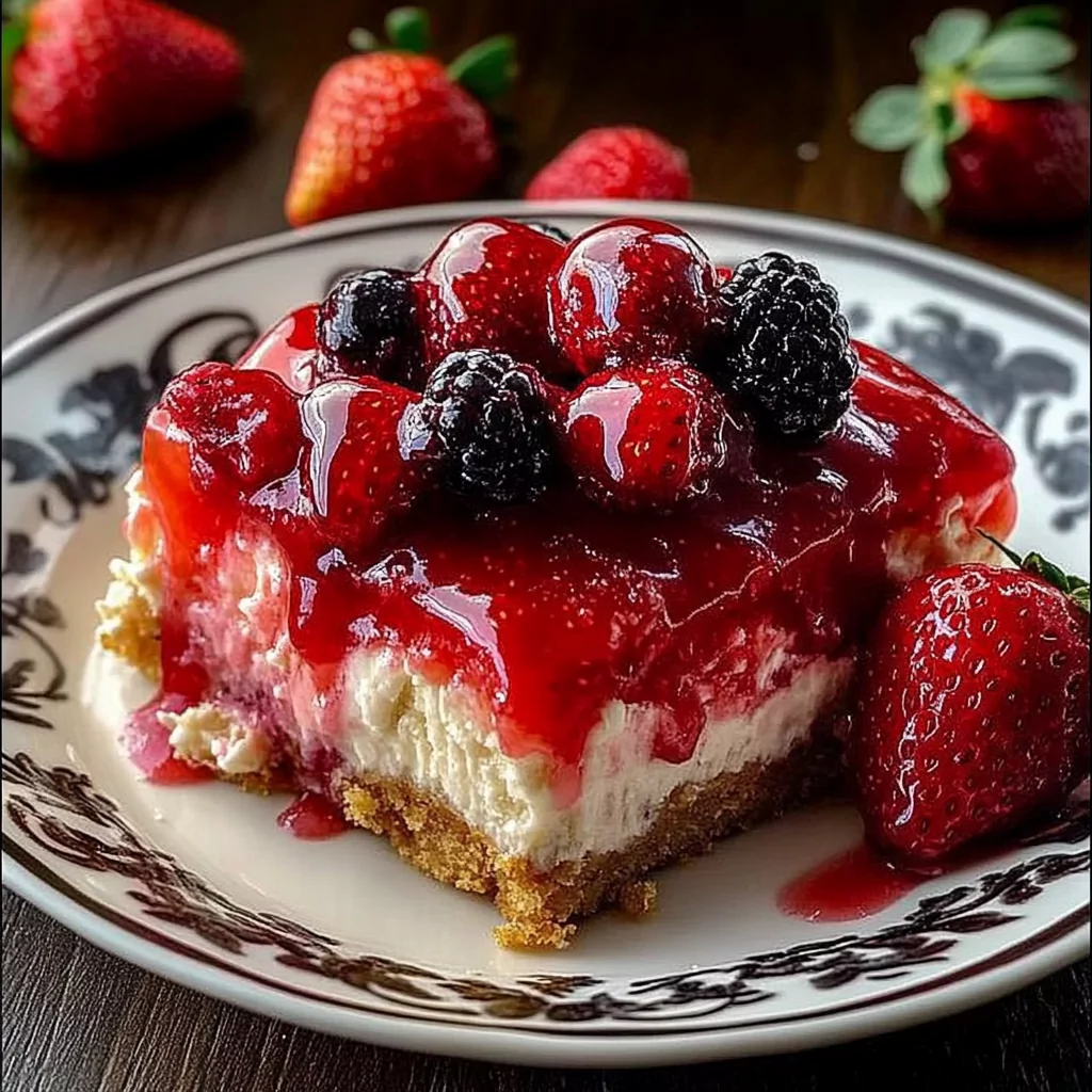 Strawberry Cheesecake Dump Cake