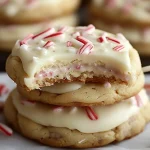 White Chocolate Peppermint Pudding Cookies