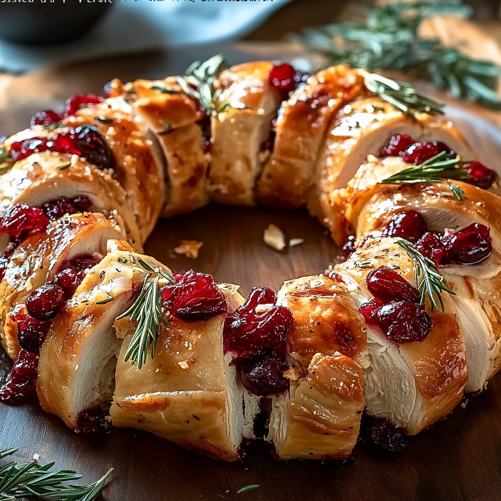 Turkey Cranberry Crescent Ring