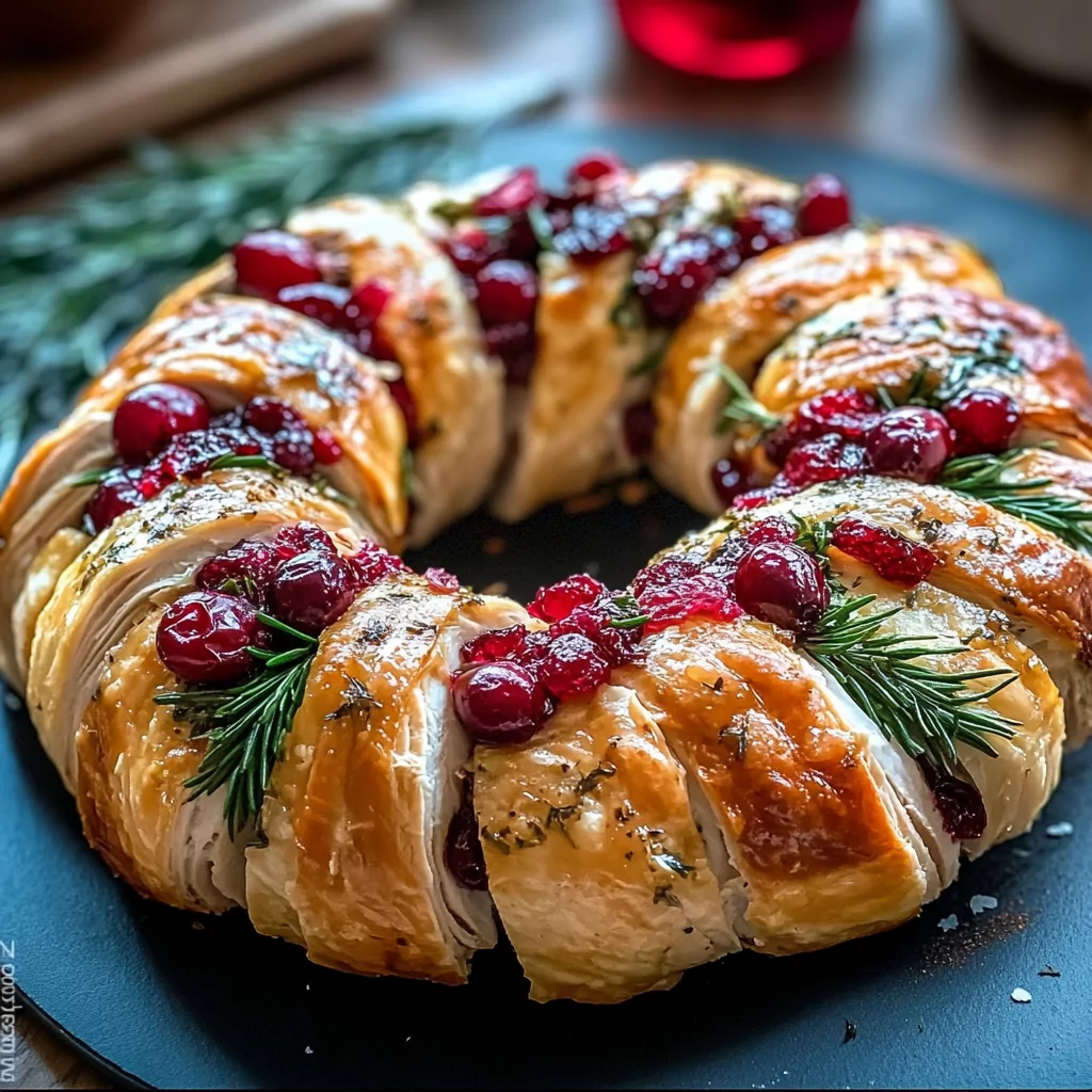 Turkey Cranberry Crescent Ring