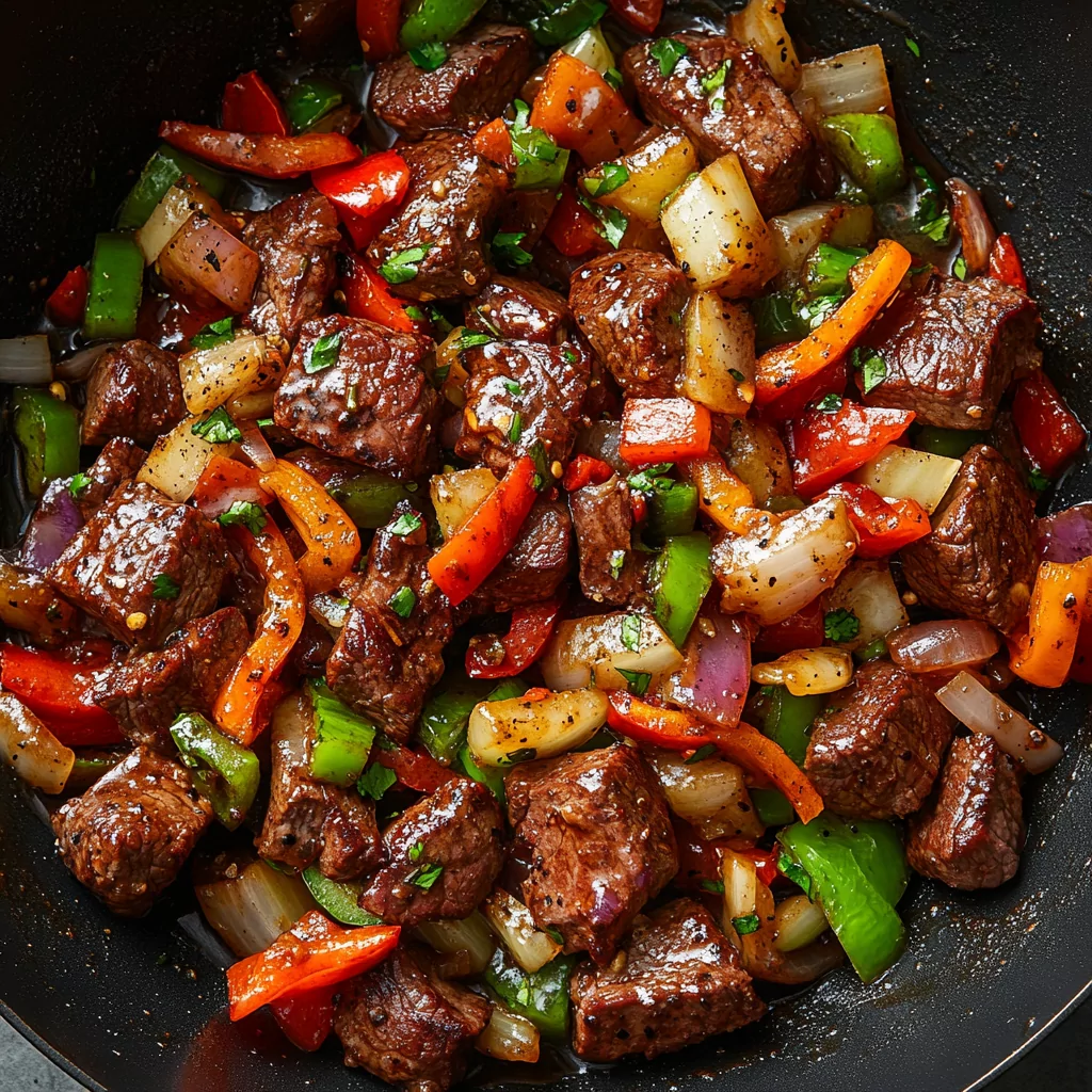 Cook the Beef - Beef and Pepper Rice Bowl