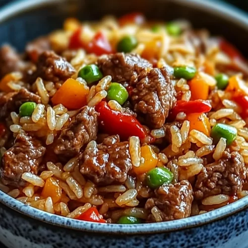 Beef and Pepper Rice Bowl