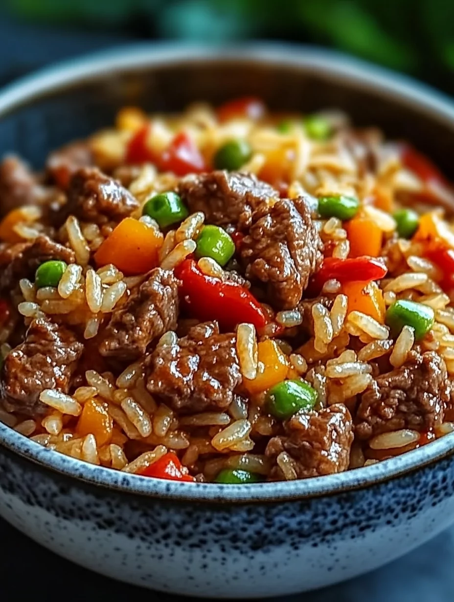 Beef and Pepper Rice Bowl