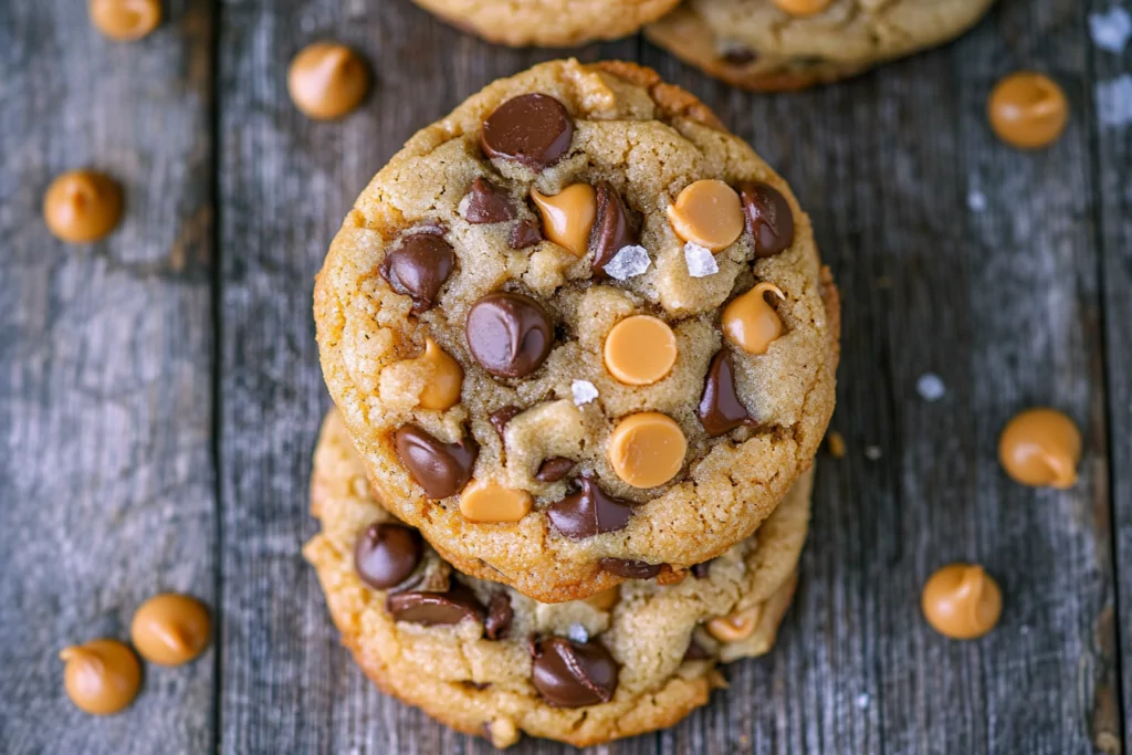 Butterscotch Chocolate Chip Cookies with Sea Salt