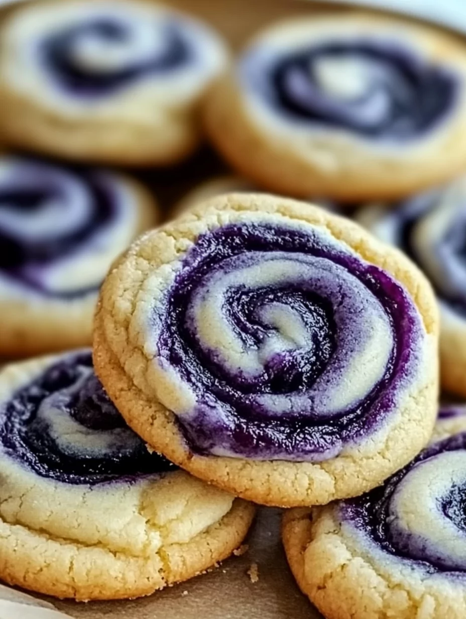 Blueberry Cheesecake Swirl Cookies