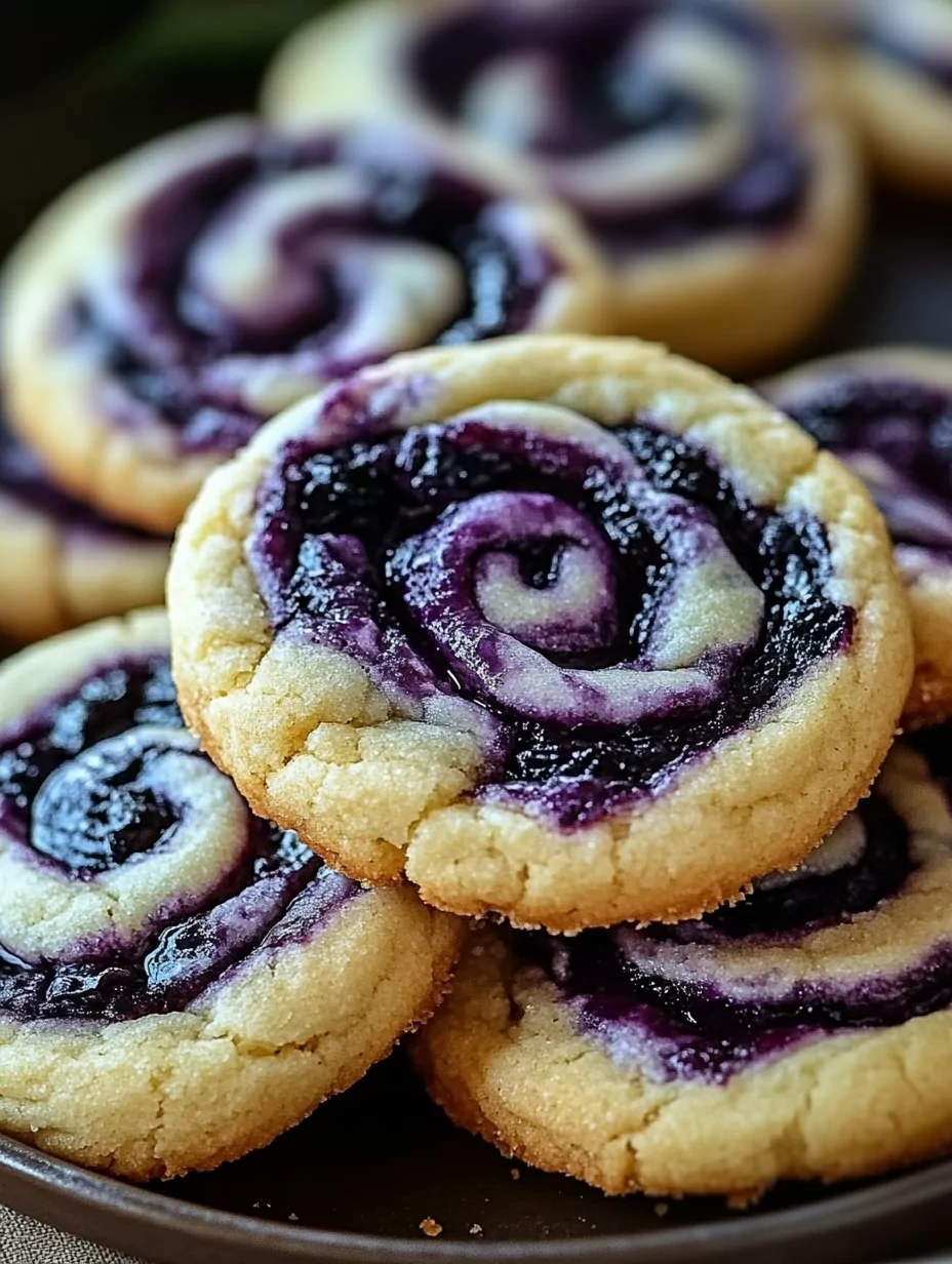 Blueberry Cheesecake Swirl Cookies