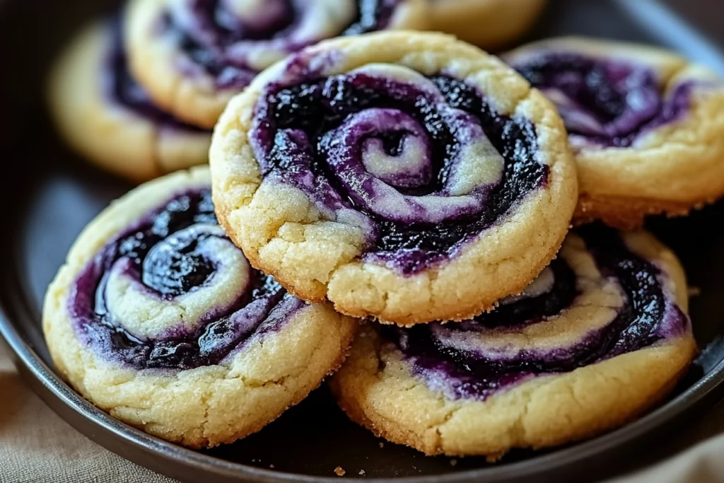 Blueberry Cheesecake Swirl Cookies